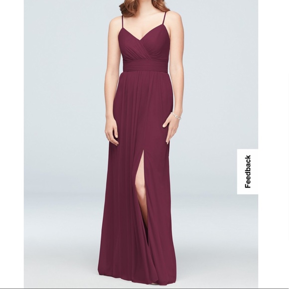 david's bridal ruched dress David's Bridal, The Edit by DB Studio Women's Formal V-Neck Ruched Sheath  Dress, Full Length, Jersey